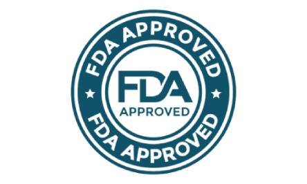 FDA registered facility badge for dietary supplement manufacturing